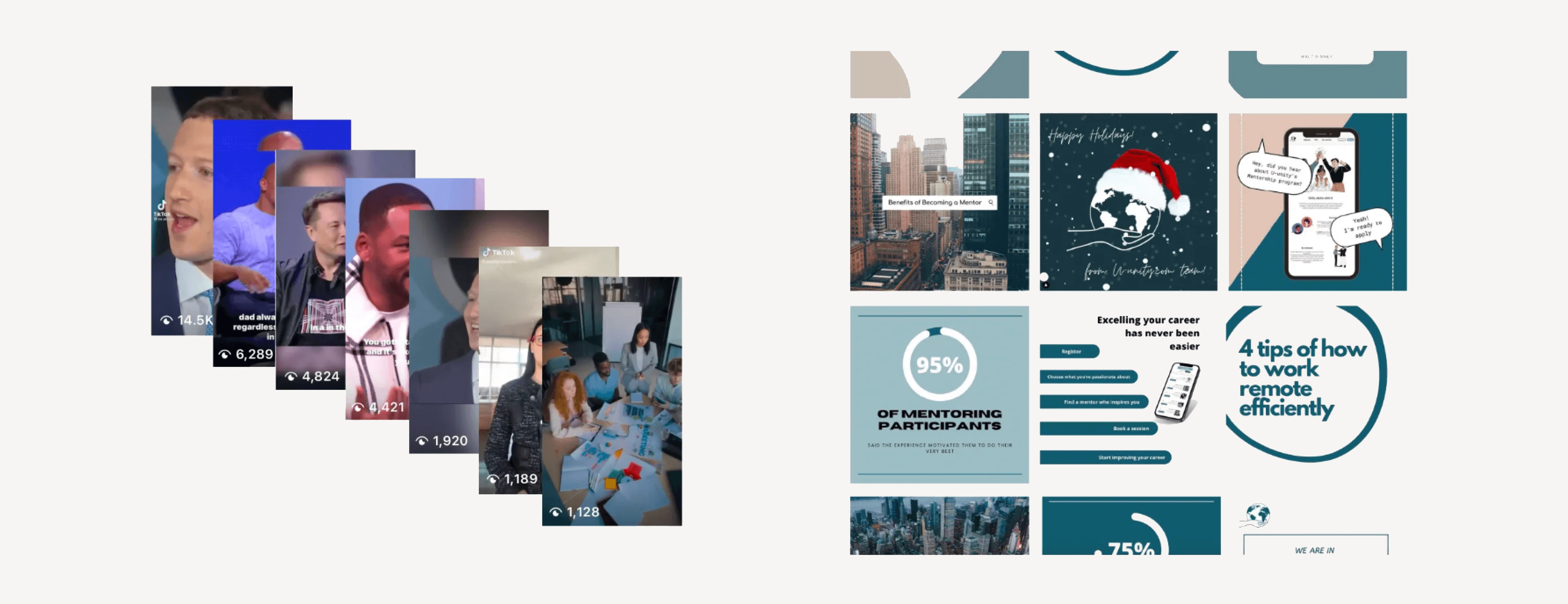 u-unity social media visuals